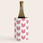 Spring Tulips VII Pink Mid Century Flowers Wine Chiller Gallery Image 2