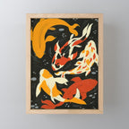 Koi in Black Water Mini Art Print Gallery Image 1