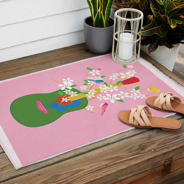 Melody in Bloom 3 Outdoor Rug Gallery Image 2