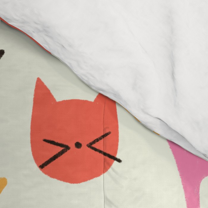 Colorful Cats Pattern Comforter Gallery Image 4