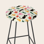 Colorful Cats Pattern Stool Gallery Image 2