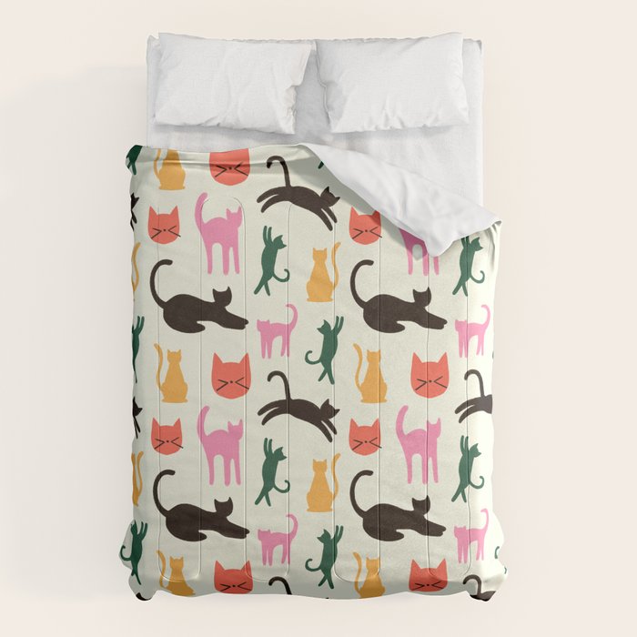 Colorful Cats Pattern Comforter Gallery Image 6