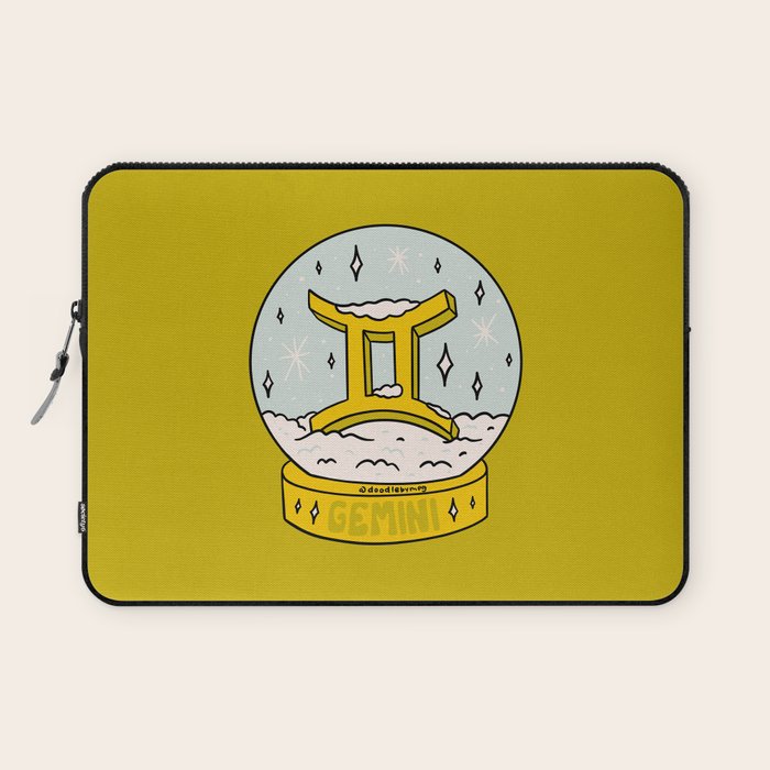 Gemini Snow Globe Laptop Sleeve Gallery Image 1