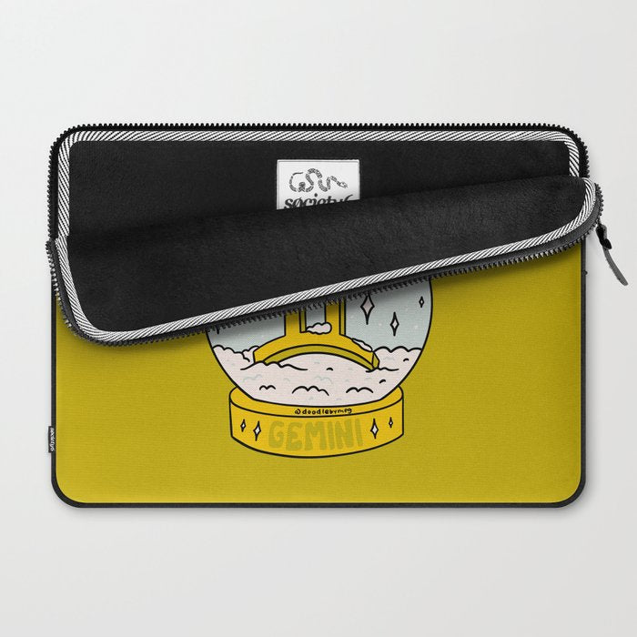 Gemini Snow Globe Laptop Sleeve Gallery Image 2