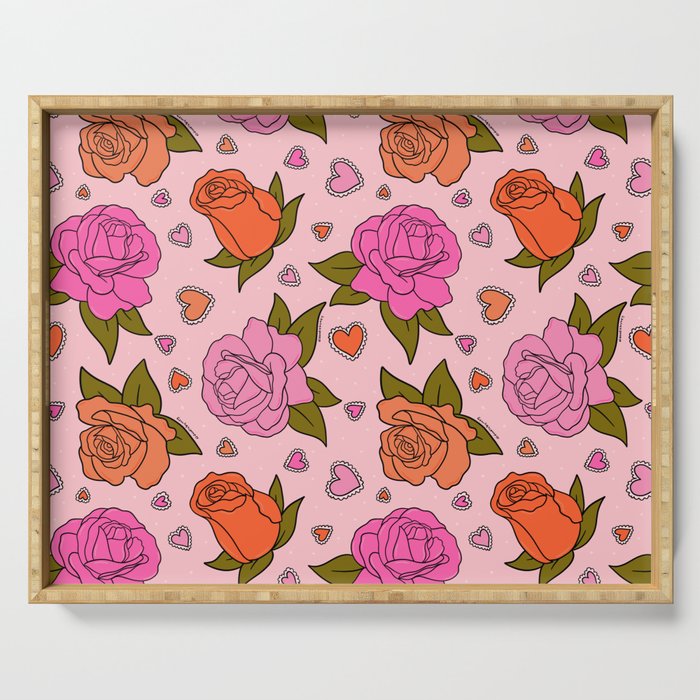 Valentine Roses Serving Tray Gallery Image 1