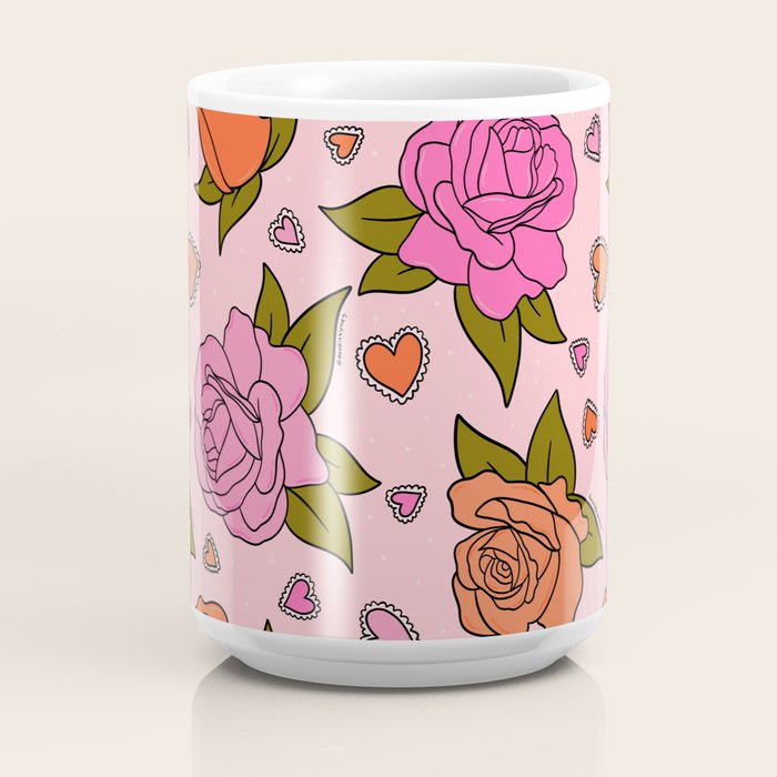 Valentine Roses Coffee Mug Gallery Image 4