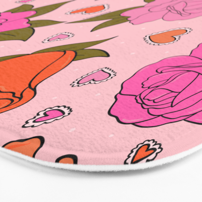 Valentine Roses Bath Mat Gallery Image 3