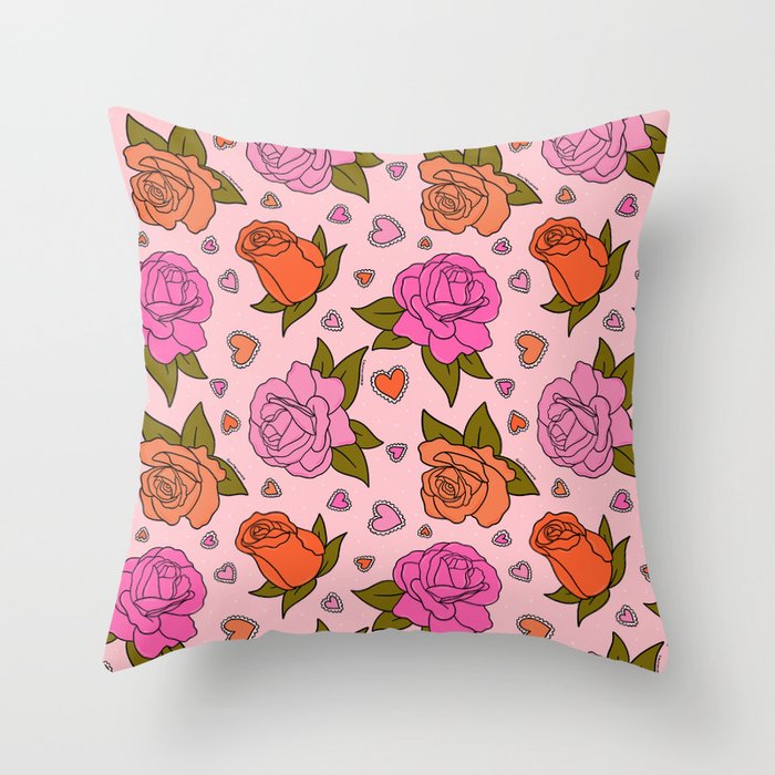 Valentine Roses Throw Pillow Gallery Image 6