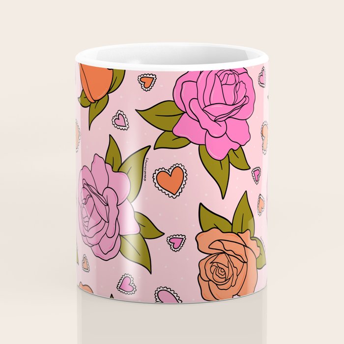 Valentine Roses Coffee Mug Gallery Image 4