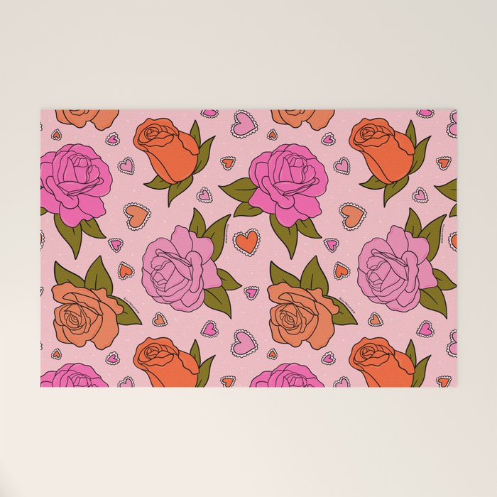 Valentine Roses Welcome Mat Gallery Image 1