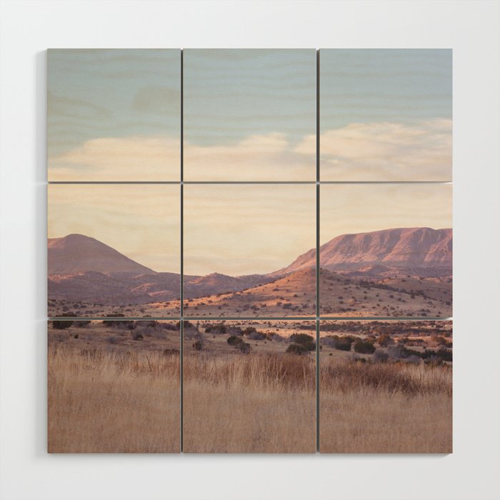 Marfa II - Sunset on the Range Wood Wall Art Gallery Image 1