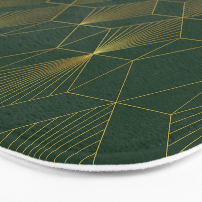 Beautiful Art Deco Pattern Bath Mat Gallery Image 3