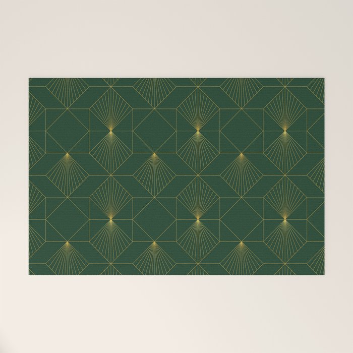 Beautiful Art Deco Pattern Welcome Mat Gallery Image 1