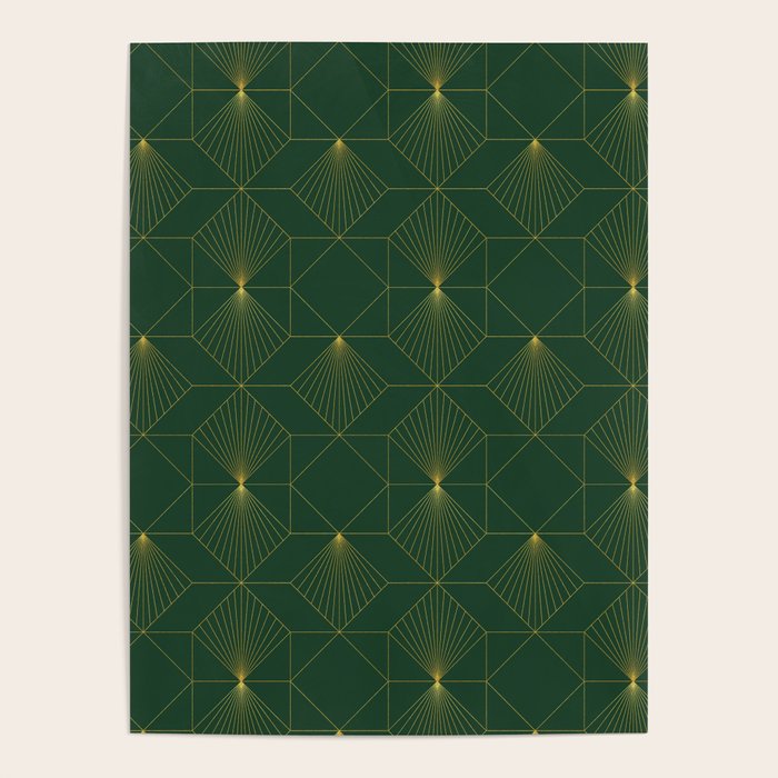 Beautiful Art Deco Pattern Poster Gallery Image 1