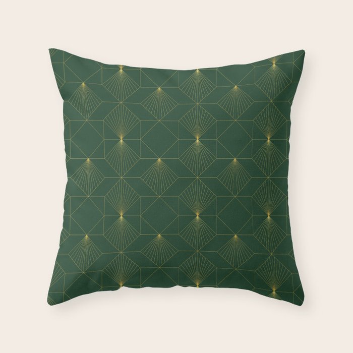 Beautiful Art Deco Pattern Throw Pillow Gallery Image 6