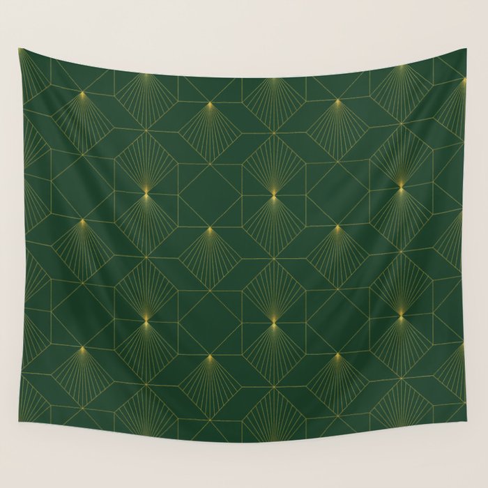 Beautiful Art Deco Pattern Wall Tapestry Gallery Image 4