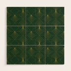 Beautiful Art Deco Pattern Wood Wall Art Gallery Image 1