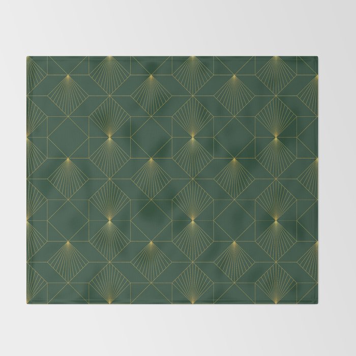 Beautiful Art Deco Pattern Throw Blanket Gallery Image 2