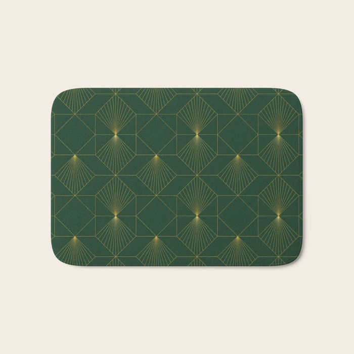 Beautiful Art Deco Pattern Bath Mat Gallery Image 1
