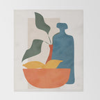 Minimalist Still Life Art Throw Blanket Gallery Image 2