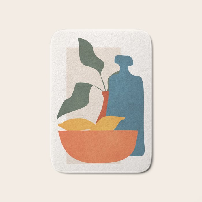 Minimalist Still Life Art Bath Mat Gallery Image 1