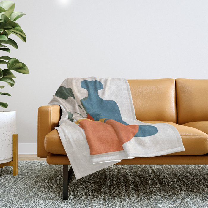 Minimalist Still Life Art Throw Blanket Gallery Image 1