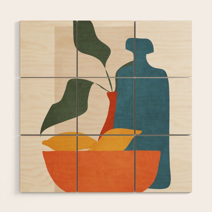 Minimalist Still Life Art Wood Wall Art Gallery Image 1