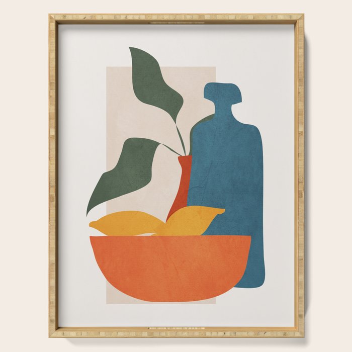 Minimalist Still Life Art Serving Tray Gallery Image 1