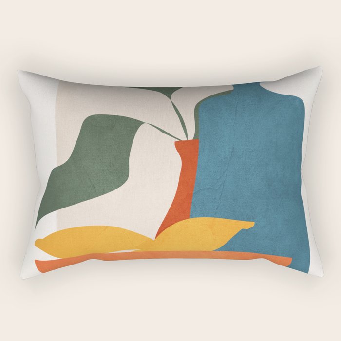 Minimalist Still Life Art Rectangular Pillow Gallery Image 1