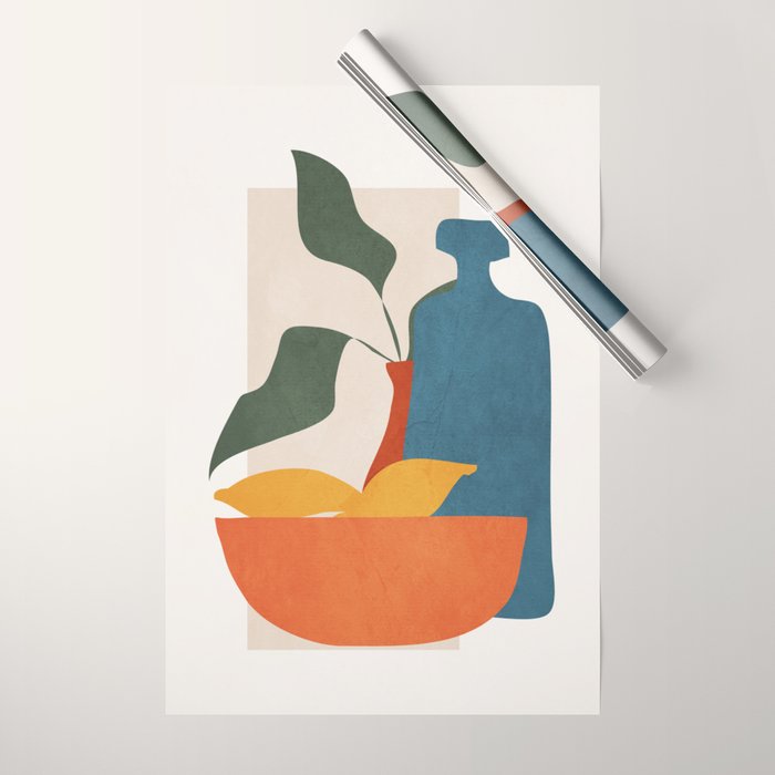 Minimalist Still Life Art Wrapping Paper Gallery Image 1