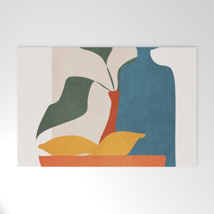 Minimalist Still Life Art Welcome Mat Gallery Image 1