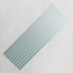 Ombre Arch XVII Natural Teal Gradient Modern Geometric Lines Yoga Mat Gallery Image 1