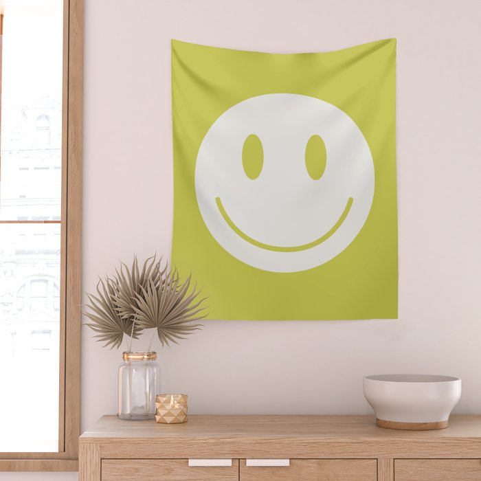 Happy Thoughts Lime Wall Tapestry Gallery Image 2