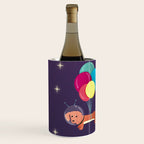 Galaxy Dog with balloons Wine Chiller Gallery Image 1