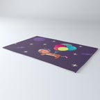 Galaxy Dog with balloons Rug Gallery Image 3