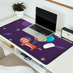 Galaxy Dog with balloons Desk Mat Gallery Image 2