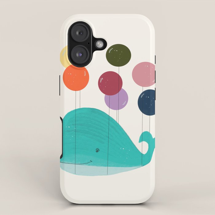 happy whale iPhone Case Gallery Image 1
