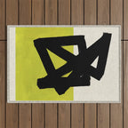 Cut Lime Outdoor Rug Gallery Image 1