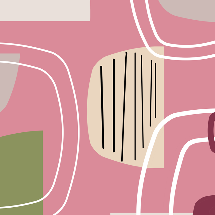 Pink Mid Century Modern Coffee Mug Gallery Image 2
