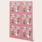 Pink Mid Century Modern Wallpaper Gallery Image 2