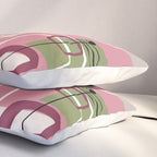 Pink Mid Century Modern Pillow Sham Gallery Image 3