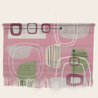 Pink Mid Century Modern Wall Hanging Gallery Image 1