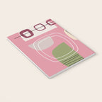 Pink Mid Century Modern Notebook Gallery Image 3