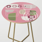 Pink Mid Century Modern Side Table Gallery Image 2