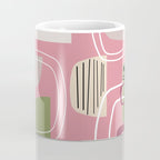 Pink Mid Century Modern Coffee Mug Gallery Image 4