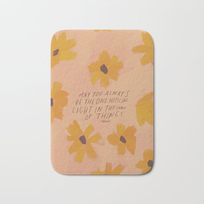 Noticing Light In The Chaos Of Things Bath Mat Gallery Image 1