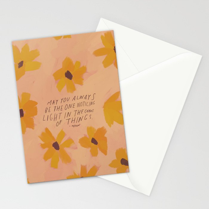 Noticing Light In The Chaos Of Things Stationery Card Gallery Image 2