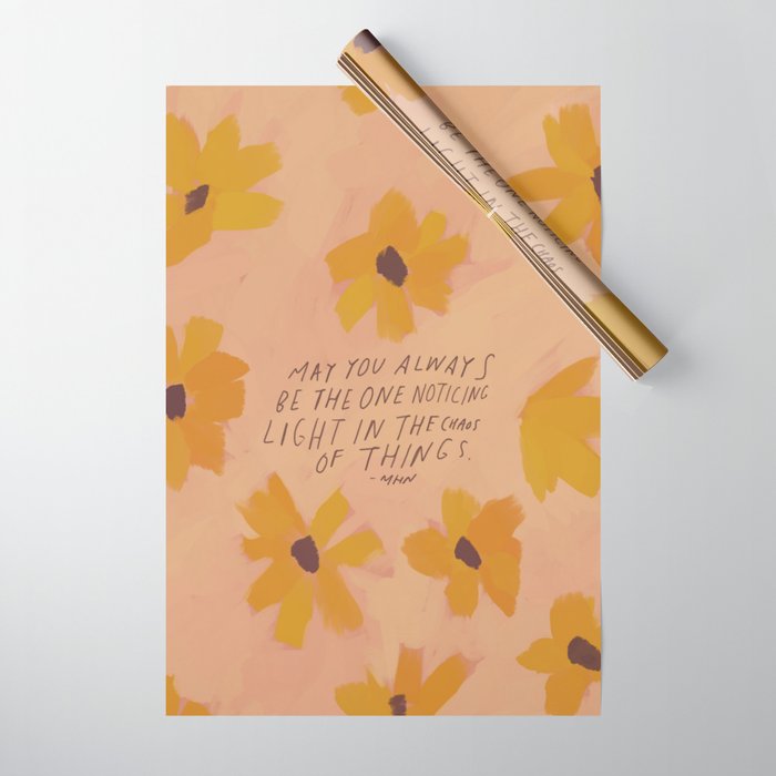 Noticing Light In The Chaos Of Things Wrapping Paper Gallery Image 1