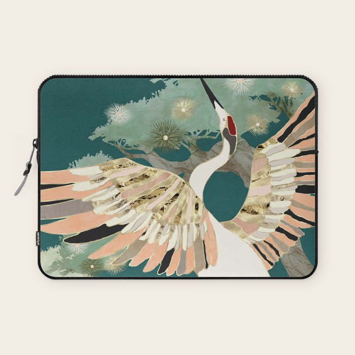 Golden Crane Laptop Sleeve Gallery Image 1
