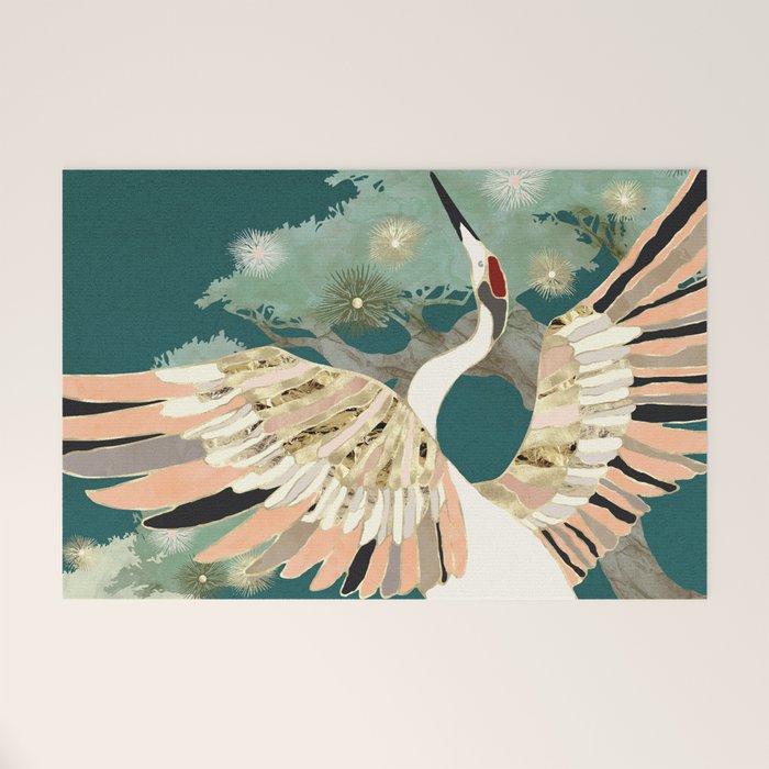 Golden Crane Welcome Mat Gallery Image 1